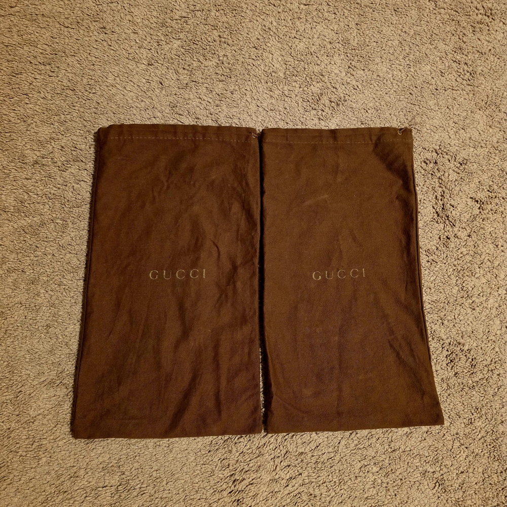 Gucci Chocolate Brown Dust Bags